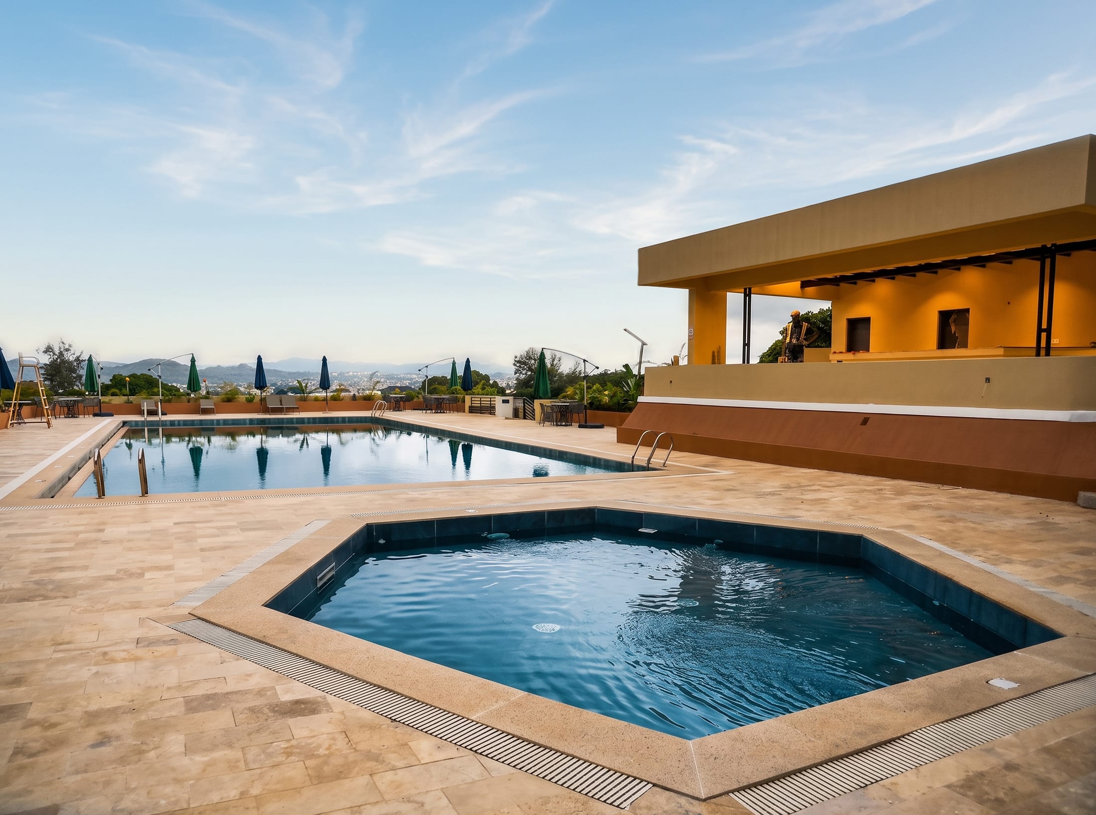 The Pool Bar terrace at The Hill Station