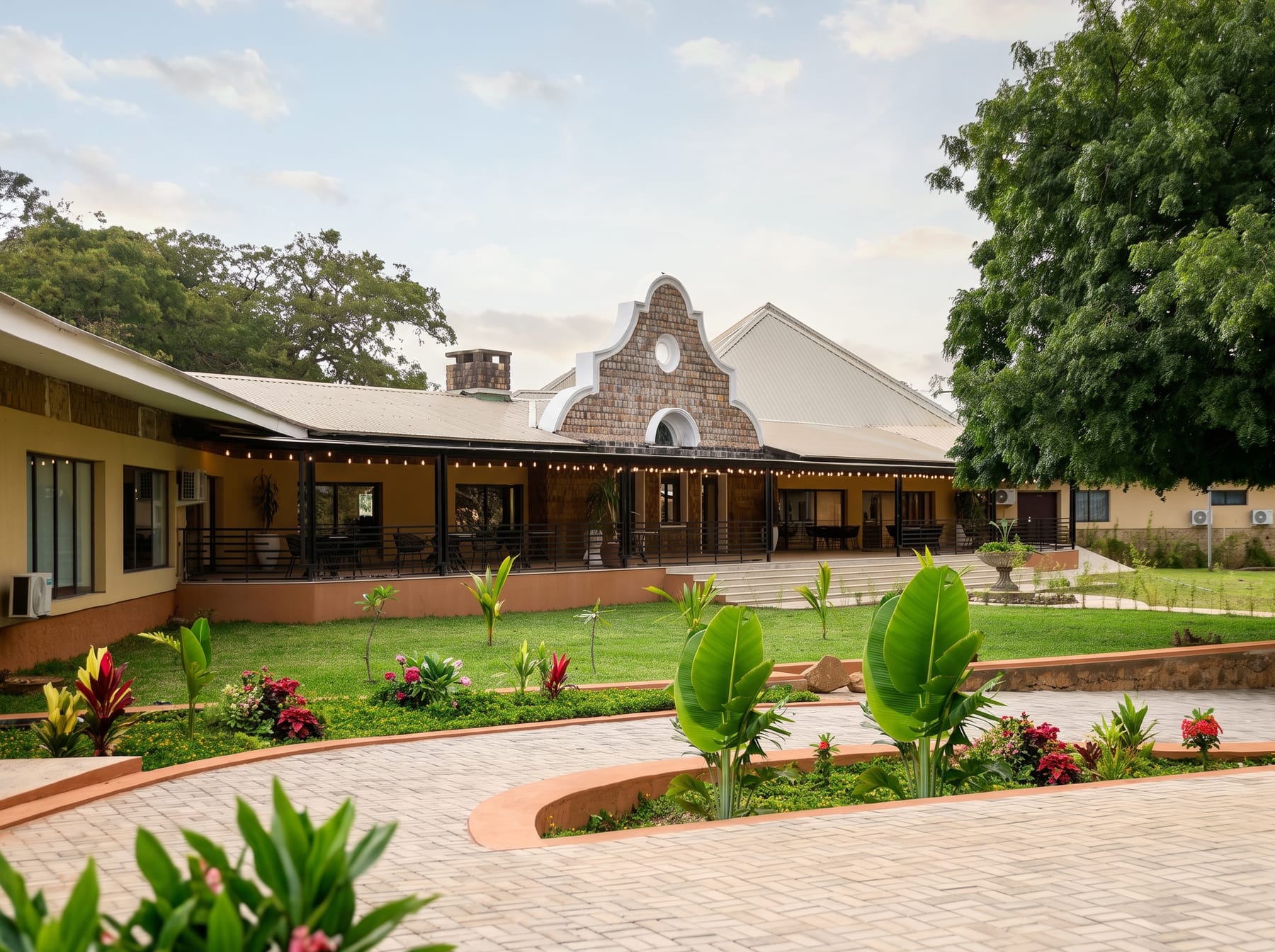 Gardens and walkways at The Hill Station